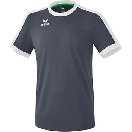 Erima Retro Star Shirt Korte Mouw Kinderen - Wit / Slate Grey | Maat: 128