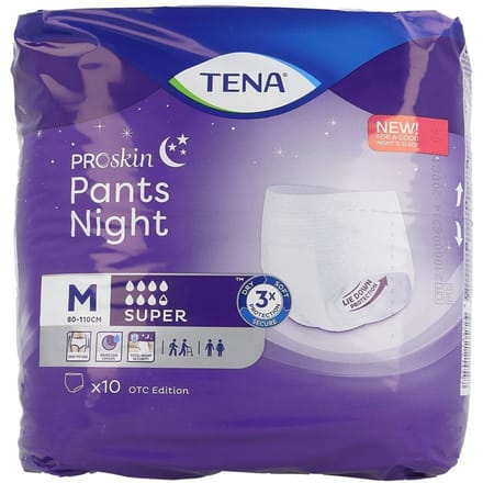 Tena ProSkin Pants Night Super Medium - 10 Stuks
