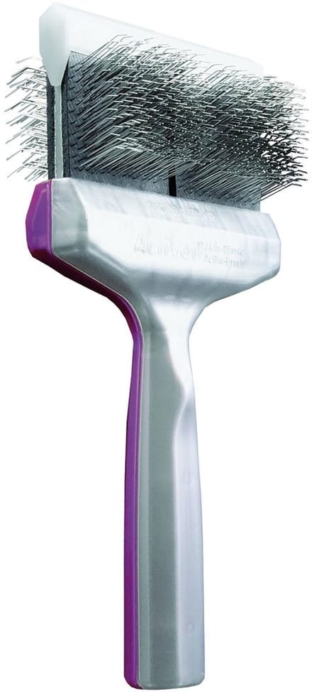 Activet Duo Paars/Zilver Tuffinischcoater & Grabber Dubbel | Pluk & Ontwol borstel