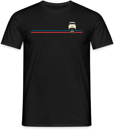 Citroën Logo Strepen 2CV Model T-Shirt Heren