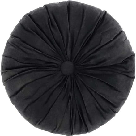 Unique Living Sierkussen Basics - Polyester - Zwart - 40 x 40 x 0 cm (BxHxD)