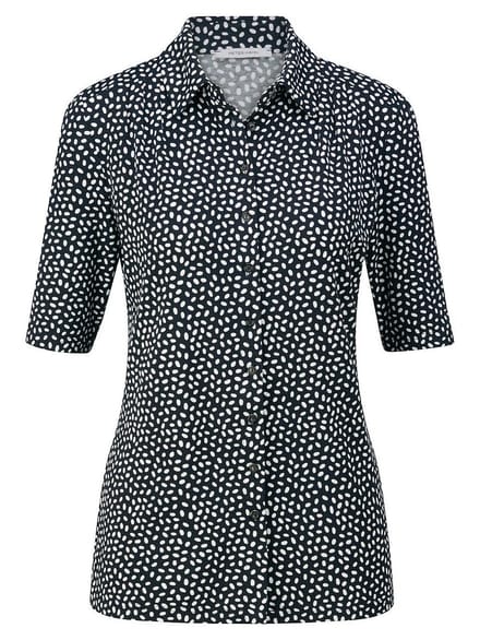 Blouse Van Peter Hahn blauw