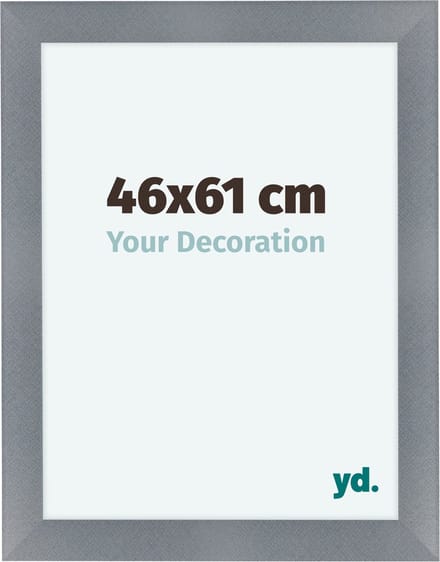 Your Decoration - Fotolijst 46x61 cm - MDF - Aluminium Geborsteld - Como