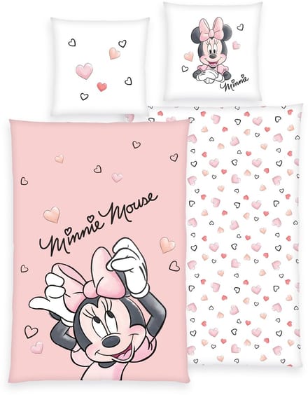 Dekbedovertrek Minnie Mouse 135x200 cm incl 1 sloop 80x80 cm