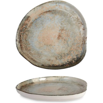 Rinart Dinerbord - Obvara - Porselein - 26 cm - set van 6