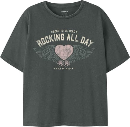 NAME IT - NKFLONNA SS NREG TOP BOX - Meisjes - T-shirts