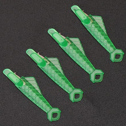 5 Stuks Kleine Vis Type Naaldinrijger Naaimachine Naaldinrijger Eenvoudig 5pcs green
