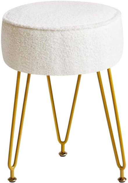 KAD® Kaptafel Stoel - Stoel - Kruk - Wit - 30cm x 30cm x 46cm
