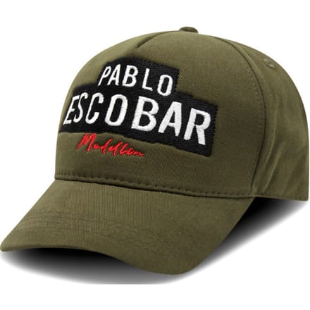Baseball Cap Heren - Pet Heren - Pablo Escobar - Groen