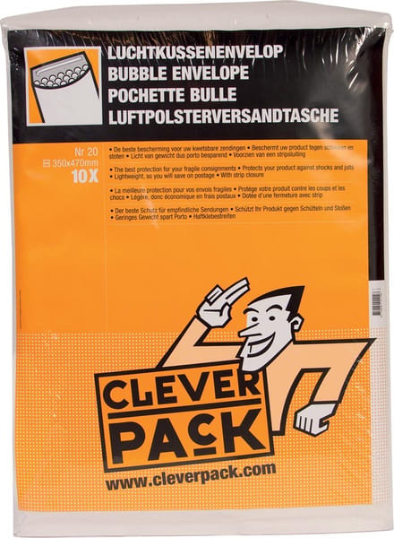 Envelop cleverpack luchtkussen 20 370x480 wit | 5 stuks