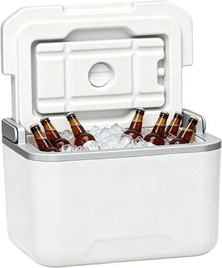 Koelbox - Draagbare koeler - Outdoor picknick - Lekvrije behuizing - 5 Liter - Wit