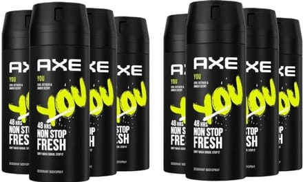 Axe Deo Spray You 8 x 150 ml Voordeelverpakking