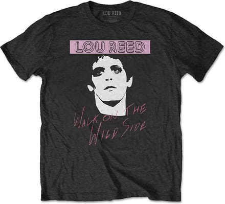 Lou Reed Heren Tshirt -L- Walk On The Wild Side Zwart