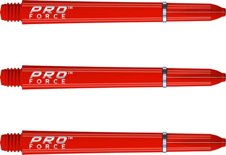 WINMAU - Pro Force Dartschachten Rood, Medium - 1 set per pakket (3 Dartschacht in totaal)