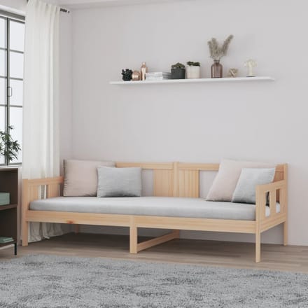 vidaXL - Slaapbank - massief - grenenhout - 90x200 - cm