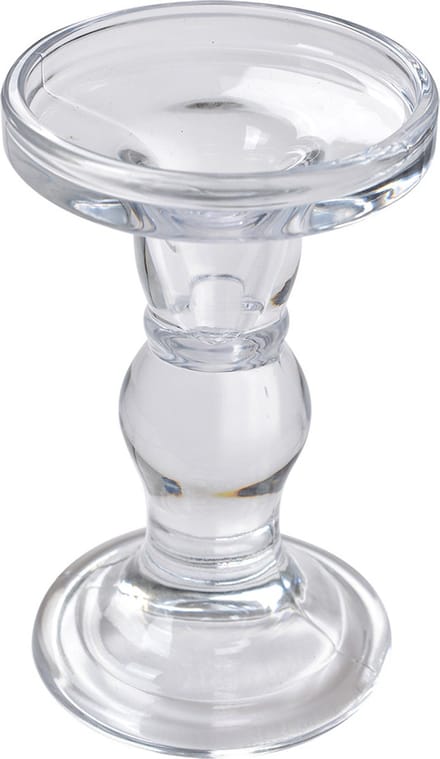 Clayre & Eef Kandelaar Ø 8x14 cm Transparant Glas