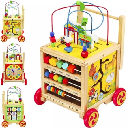 Kruzzel Houten Loopwagen: Perfecte Start voor de Eerste Stapjes
