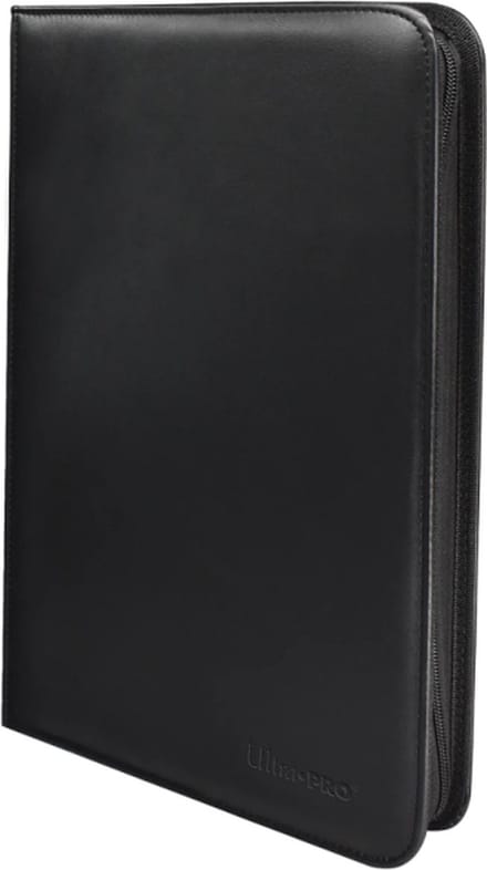 Ultra Pro - Zippered 9-Pocket Pro Binder Vivid Black