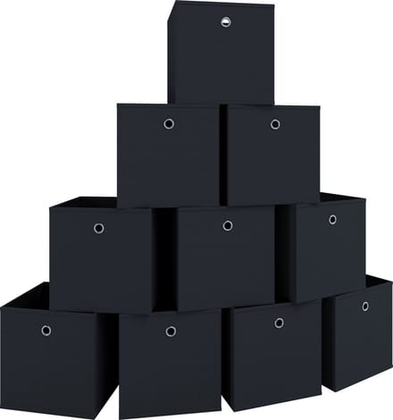 Set van 10 vouwdozen vouwdoos stoffen doos vouwdozen plank doos opbergdozen