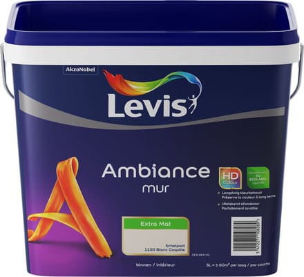 Levis - Ambiance Mur Extra Mat - Schelpwit - 5 L