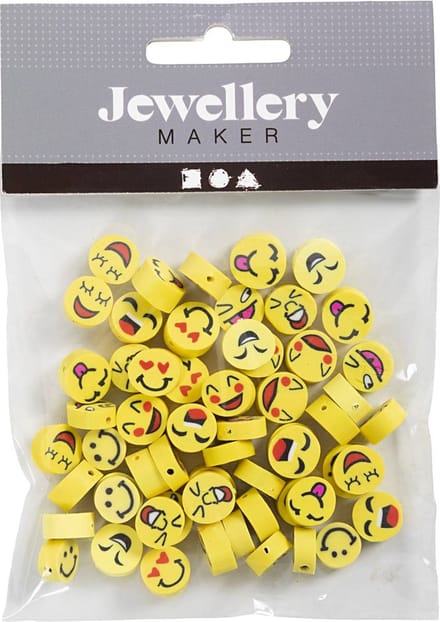 Creativ Company Figure beads Smiley 60 pcs.