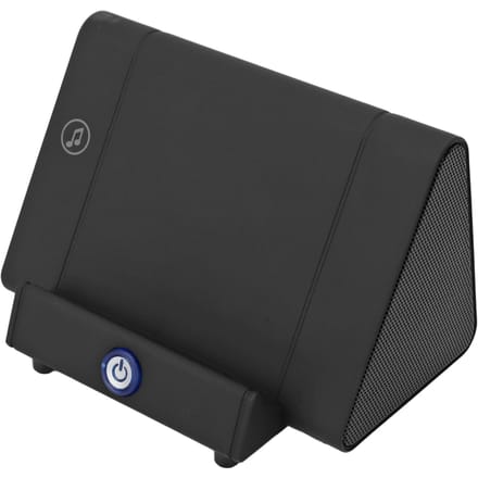 Support de téléphone portable Haut-parleur Induction Son clair Rechargeable Portable Support Haut-parleur noir