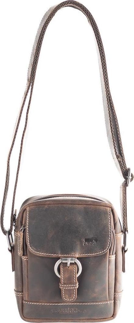 Arrigo - Crossbody Tas Dames - Schoudertas Heren - Buffelleer - Donkerbruin