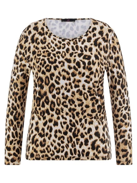 Shirt ronde hals Van Emilia Lay zwart