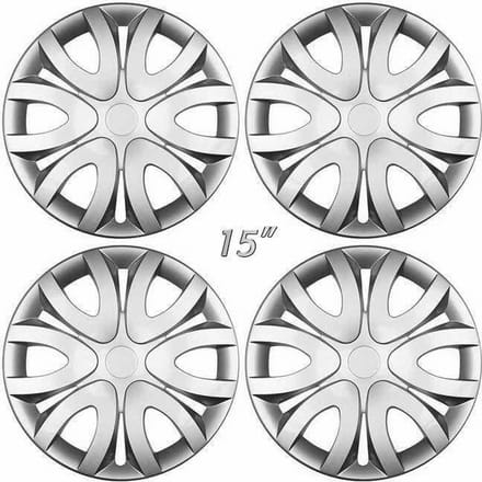 Wieldoppen MIKA-S 15 inch zilver (set a 4 stuks in doos)