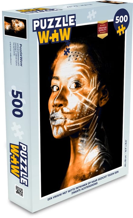 Puzzel Vrouw - Klei - Patronen - Legpuzzel - Puzzel 500 stukjes