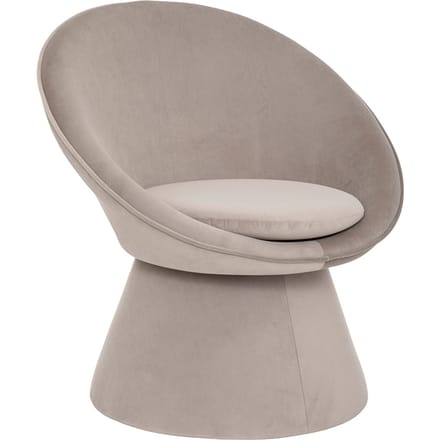 Eazy Living Velvet Fauteuil Charlena Grijs