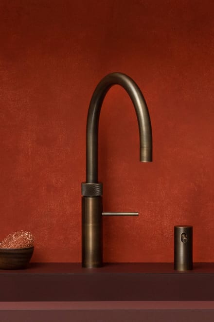 Quooker - Combi - Keukenkraan - Fusion Round Messing Platina