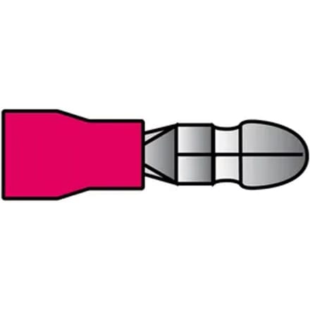 Carpoint Rondstekker 547 Rood Ø4mm - 10 Stuks