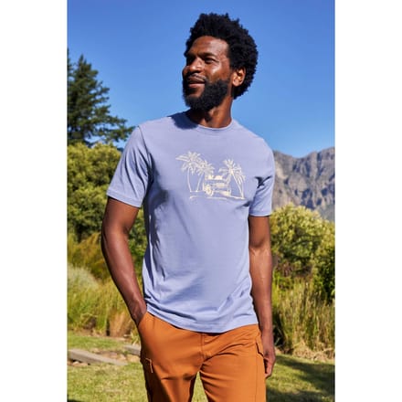 Mountain Warehouse Heren Ocean Drive Organic T-Shirt (Blauw)