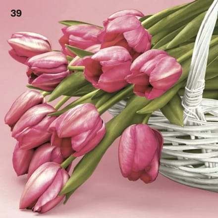 Servetten tulpen, servetten, decopage servetten, decopage