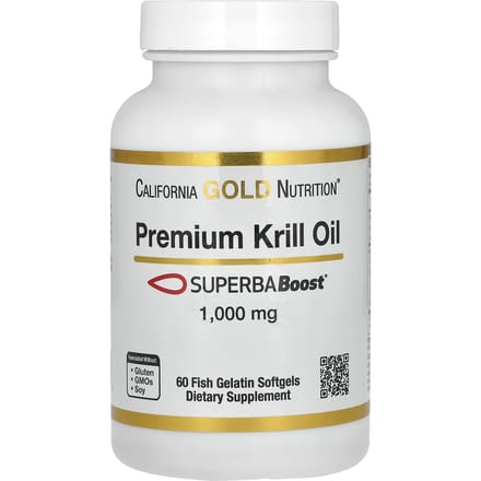 Premium Krillolie met Superbaboost, 1.000 mg, 60 Visgelatine Softgels