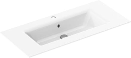 Saqu Fluente Wastafel 1 bak 1 krg 101x51x1 cm Glans Wit
