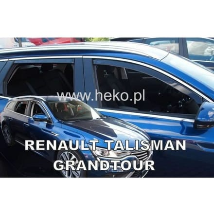 Wind deflectors - Heko - Renault Talisman Grandtour - Getint - Versterkt acryl - Eenvoudige installatie