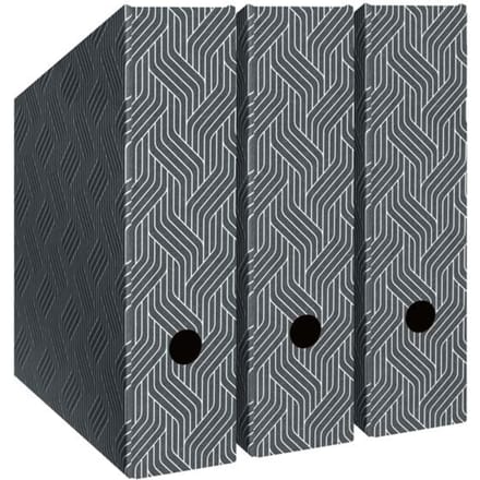 Leitz 6157-00-85 Tijdschriftencassette DIN A4 Grijs Karton (dun) 1 stuk(s)