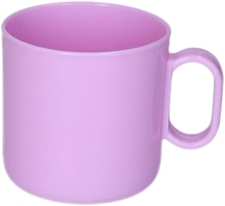 Plasticforte onbreekbare Drinkbekers - kunststof - 320 ml - paars - kinderen - camping - mokken