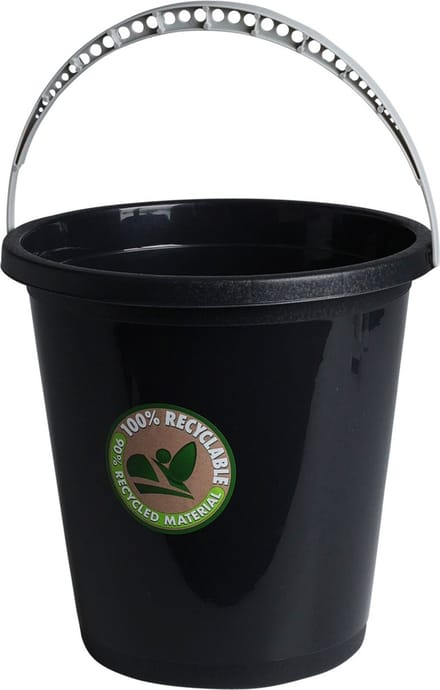 Storage Solutions emmer - 5 liter - Kunststof - Zwart - 24 x 23 x 22 cm