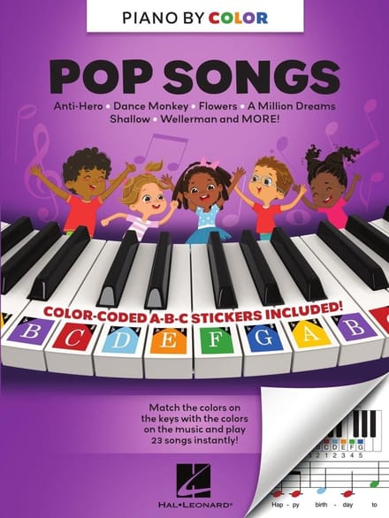 Dailygoods - Piano-by-Color - Pop Songs - Perfect voor Beginners