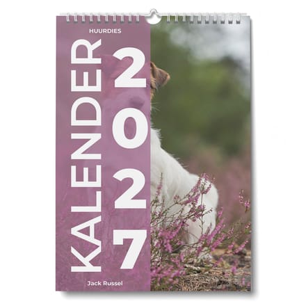 Huurdies Kalender 2027 - Jack Russel - 35x24cm