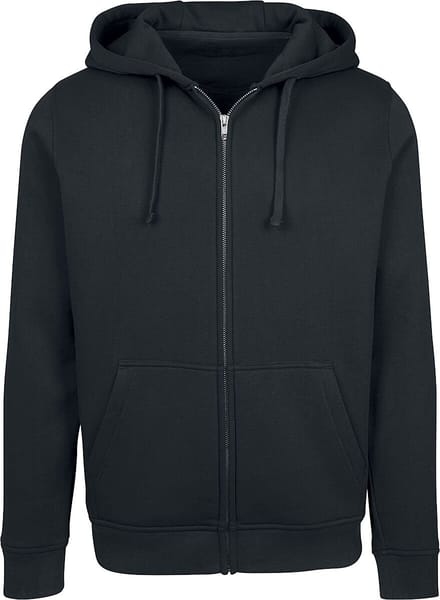 Build Your Brand Basic Zip Hoody Heren Vest met capuchon - zwart - S