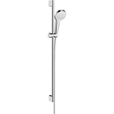 Hansgrohe Croma Select S Vario EcoSmart Glijstangset van 90 cm - Wit / Chroom - diameter handdouche 110 mm - 3 straalsoorten