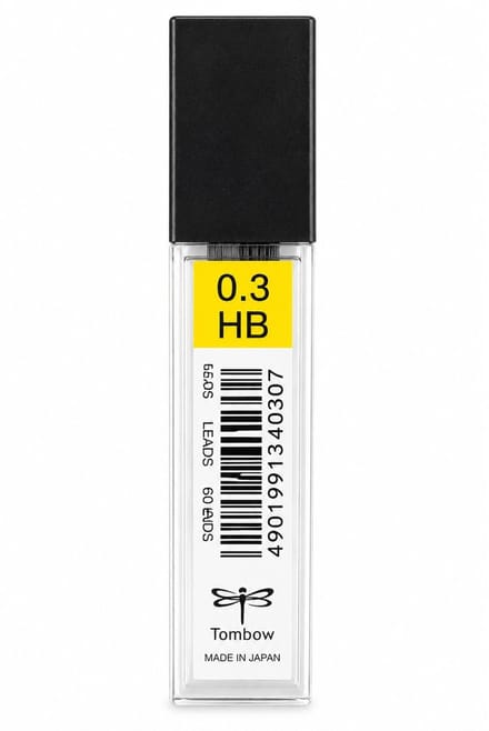 Tombow - Leads vulpotlood vulling - 0.3mm - Navulling - HB - Koker 12 Stuks
