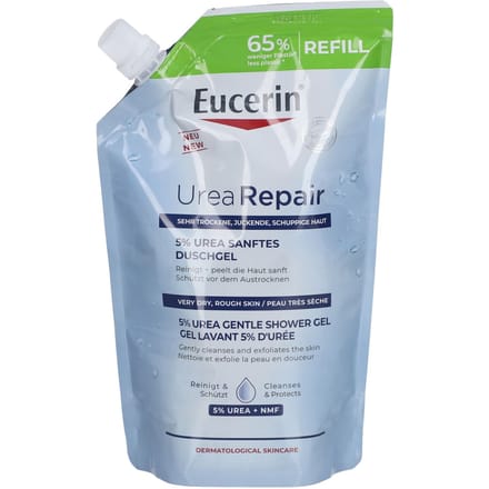 Eucerin UreaRepair Wasgel 5% Urea Zeer Droge En Ruwe Huid Navulling 400ml