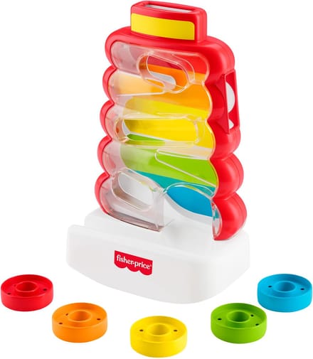 Fisher Price Doorvalbare stapelblokken Grijp- en bijtspeelgoed
