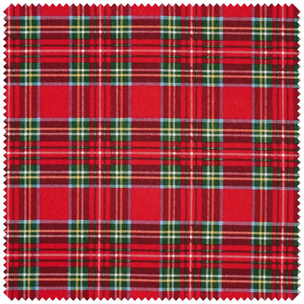 Decoratieve stof linnen optiek "Tartan"