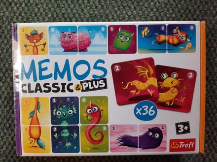 Trefl Memos Classic Plus - Geheugenspel met Meerdere Niveaus - 36 kaarten - Vanaf 3 jaar